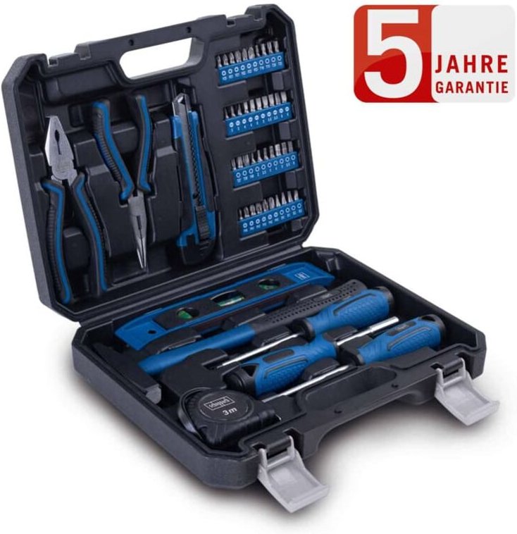 Scheppach - Werkzeugkoffer WZK49 inklusive 50-teiligem Werkzeug Set