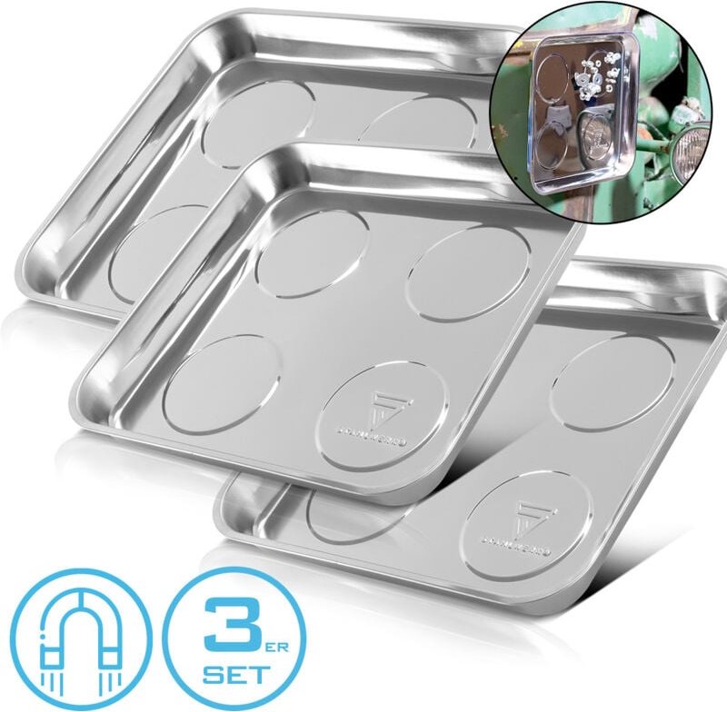 Magnetschale MS-30 st 3er Set 270 x 292 x 30mm Magnetteller Haftschale - Stahlwerk