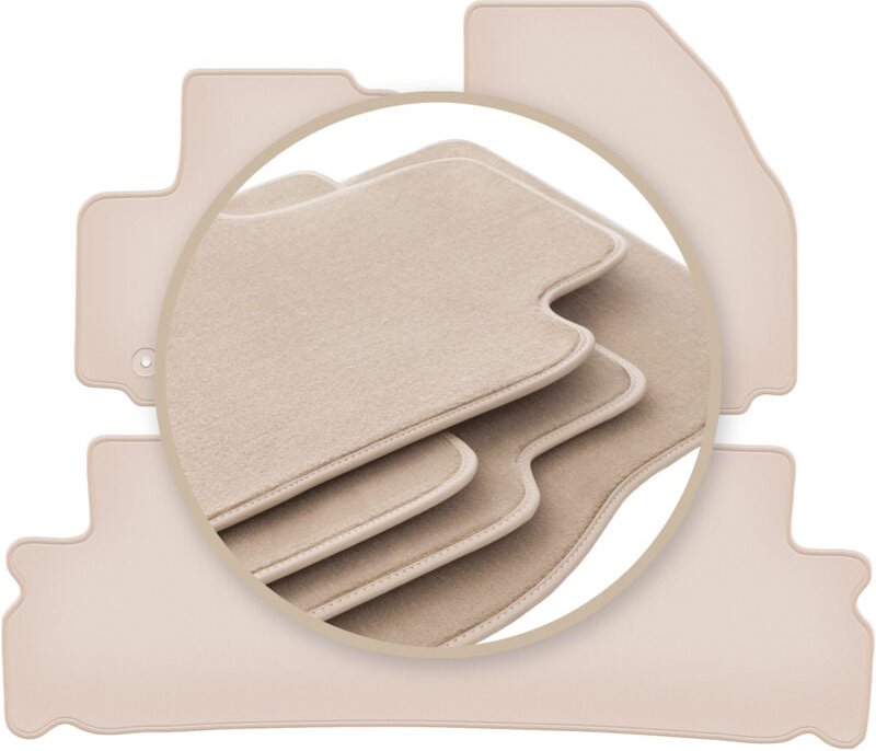 Beige PREMIUM-Matten für: Ford Galaxy MK2 Minivan 2006-2012