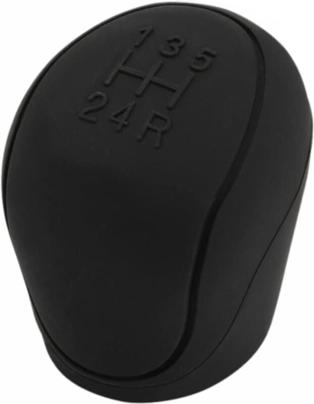 Schaltknaufabdeckung, Silikon-Handbremsenabdeckung, rutschfest, langlebig, für die Autodekoration - Schwarz