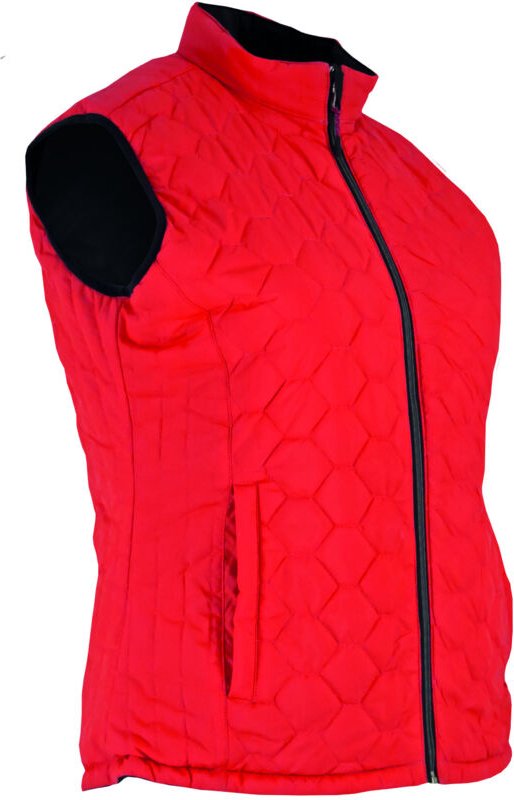 Ärmellose Arbeitsweste für Damen DAKOTA - NEONGELB/Schwarz 3XL