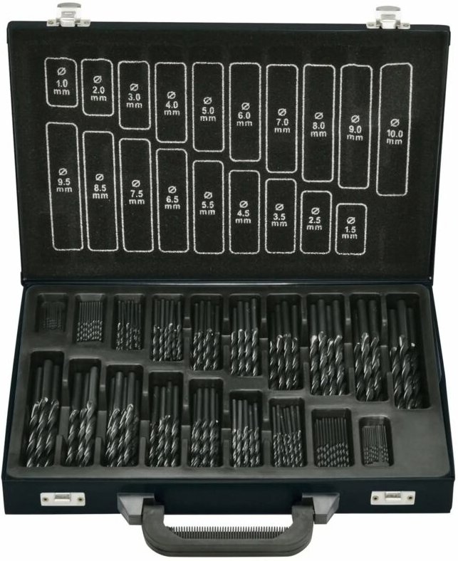 Schraubbohrersatz Din 338rn HSS 170-teilig gerollt