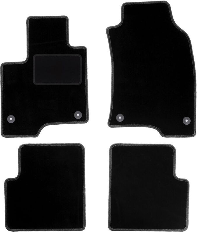 Schwarze Veloursmatten für: Fiat Panda III Fließheck (2012-)