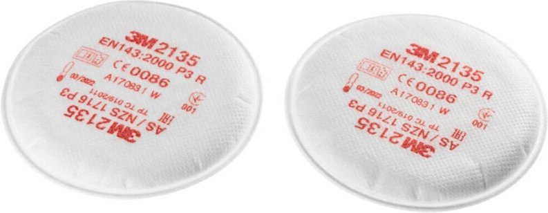 3M - Partikelwechselfilter-Set, 10 Paar P3R rund 10 Stk