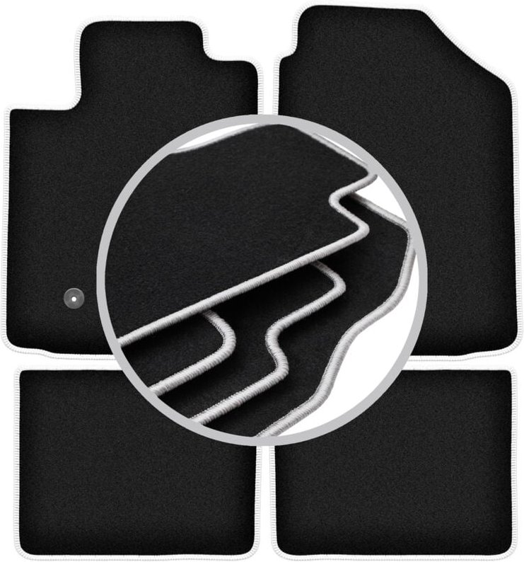 CARLUX-SILVER Autofußmatten für: Pontiac Vibe Fließheck (2003-2008)