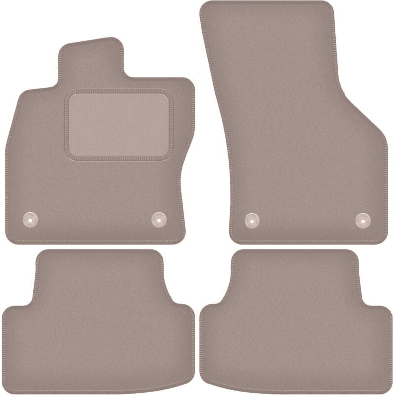 Beige Veloursmatten für: Volkswagen Golf VIII Alltrack, Schrägheck, Kombi, Variante (2019-)
