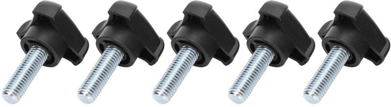 Ej.life - Präzises Kunststoff-Schraubenset mit Dreieckigem Kopfgriff für Müheloses Anziehen, 5 Stück M10 30-mm-Schrauben...