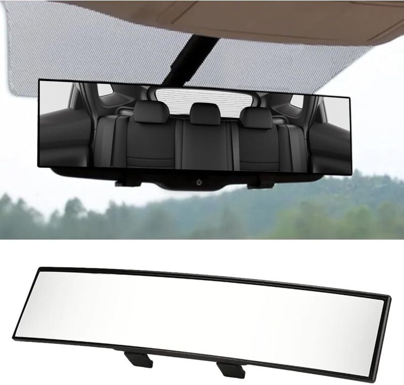 Gabrielle - Auto-Rückspiegel, Rückspiegel, Autozubehör Aufsteckbarer Panorama-Rückspiegel, Weitwinkel-Rückspiegel, HD-Au...