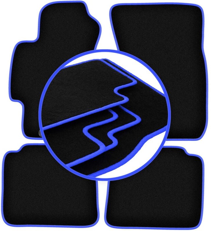 CARLUX-BLUE Autofußmatten für: Subaru Outback III Kombi, Limousine (2003-2009)
