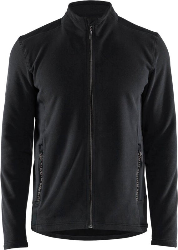 Arbeitsjacke aus Mikropolar 4765 - Schwarz/Mittelgrau XL