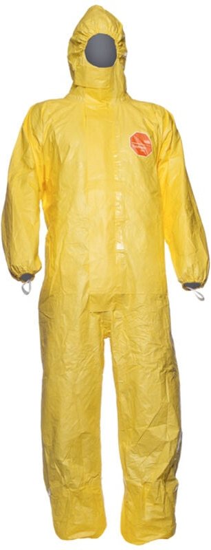 Set von 25 - Einweg-Overall Dupont Tychem 2000 C säurebeständig - Gelb M