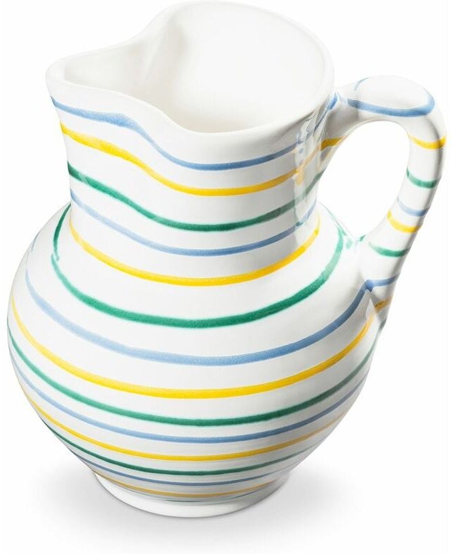 Gmundner Keramik Buntgeflammt, Krug Wiener Form 1 Liter