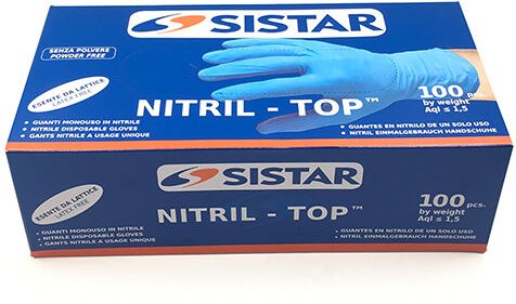 Sistar 553.2751.l Handschuhe Nitril-Top Grösse L 100 Stück