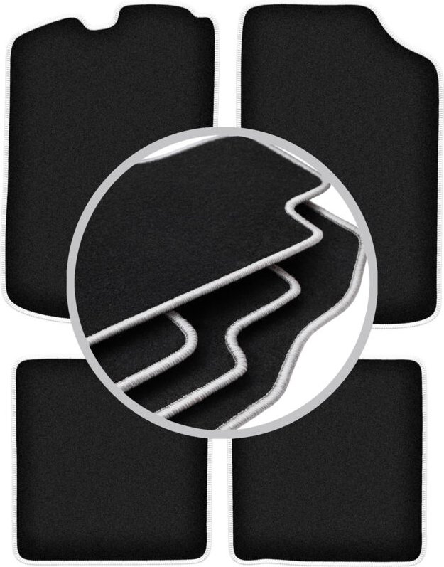 CARLUX-SILVER Autofußmatten für: Volkswagen Golf I Fließheck (1974-1983)
