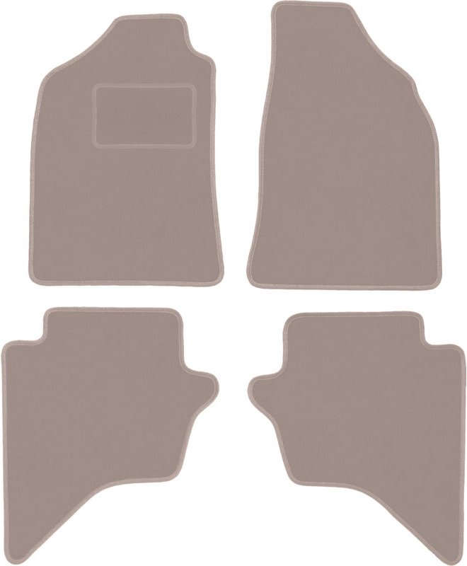 Beige Velours-Fußmatten für: Mazda BT-50 Pickup (2007-2012)