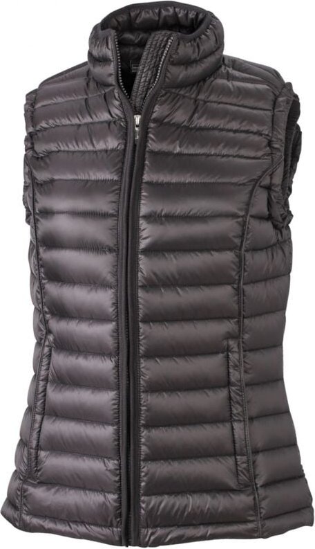 James&nicholson - Damen Daunen Weste JN1079 Gr. xxl black/black