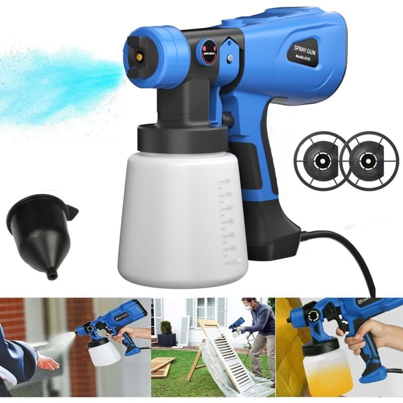 Thumbnail - Dayplus - 1000ML Farbsprühsystem Elektrische Farbspritzpistole Für Renovieren Lackiergerät