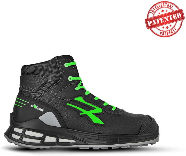 Hochsichere Sicherheitsschuhe KENT S3 SRC CI ESD - Schwarz/Grün 42