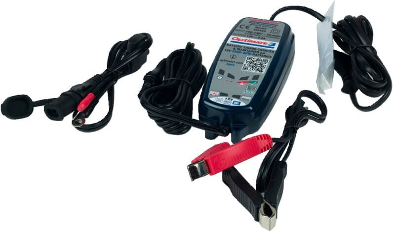 Batterieladegerät für 12V AGM-, GEL- und STD-Batterien von 3 bis 40 Ah maximale Ladung 0,8A