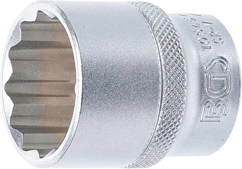 Bgs Technic - Steckschlüssel-Einsatz Zwölfkant Antrieb Innenvierkant 12,5 mm (1/2') sw 27 mm