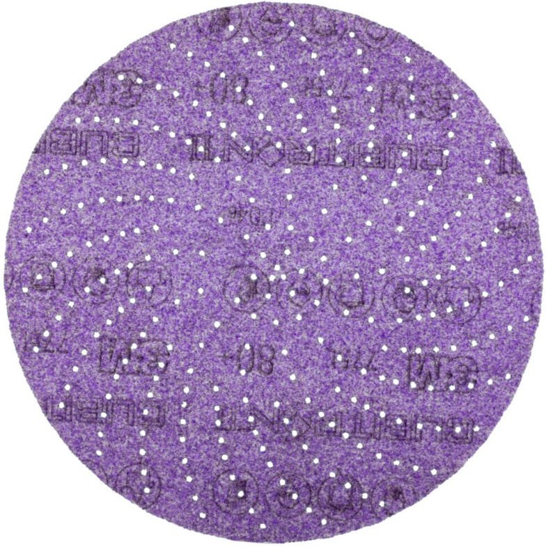 Klett-Schleifscheibe (cer) Hookit 775L Multilochung, 125 mm Durchmesser, Körnung: 220 - 3M