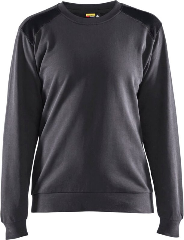 Arbeits-Sweatshirt Rundhals Damen 3408 - Grau/Schwarz XS
