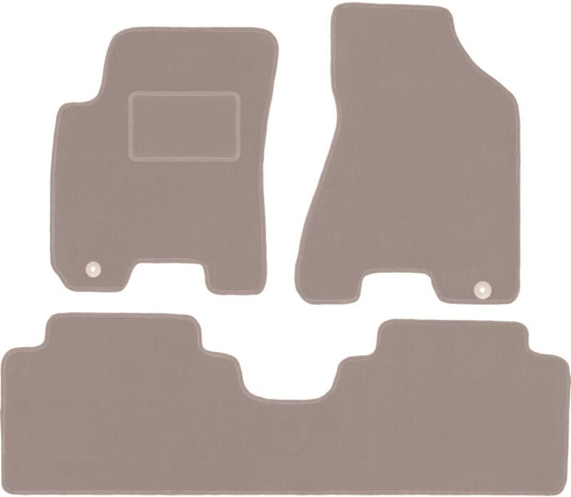 Beige Veloursmatten für: Kia Sportage II SUV (2004-2010)