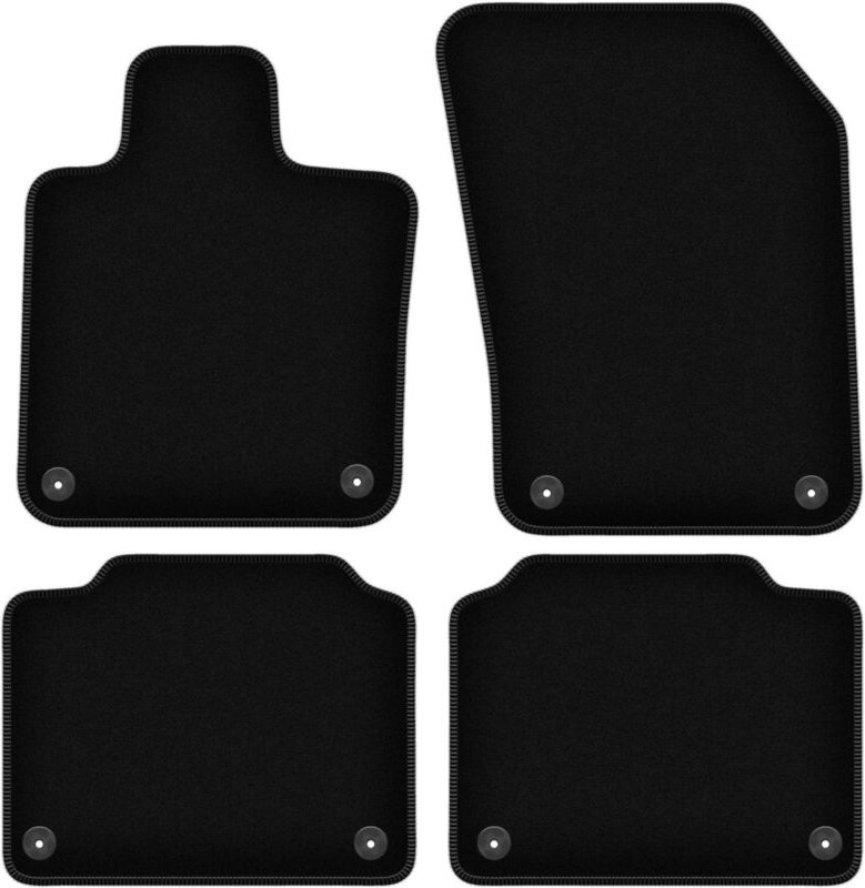 BASIC schwarze Veloursmatten für: Volvo V90 II Kombi (2016-)