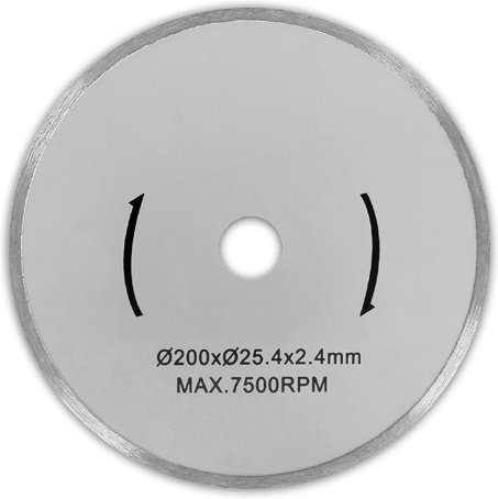EBERTH Trennscheibe Diamanttrennscheibe für Stein, Beton, Fliesen und Feinsteinzeug, Diamantscheibe mit 200mm Durchmesse...