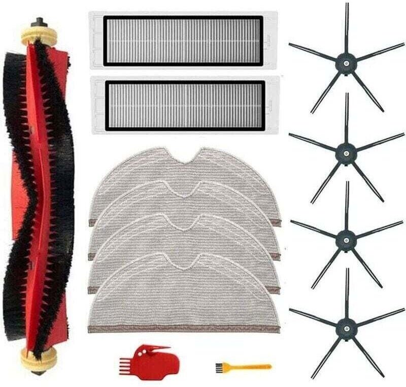 YMYNY 13-teiliges Set für Xiaomi Roborock S6 S60 S65 S5 MAX S6 MAXV S6 Pure Staubsaugerzubehör, 1 x Bürstenrolle, 2 x Fi...