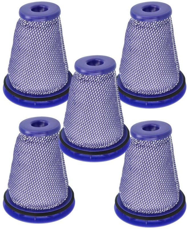 vhbw 5x Vormotorfilter kompatibel mit Dyson Cinetic Big Ball Parquet 2 Staubsauger - Motorschutzfilter, Abwaschbar