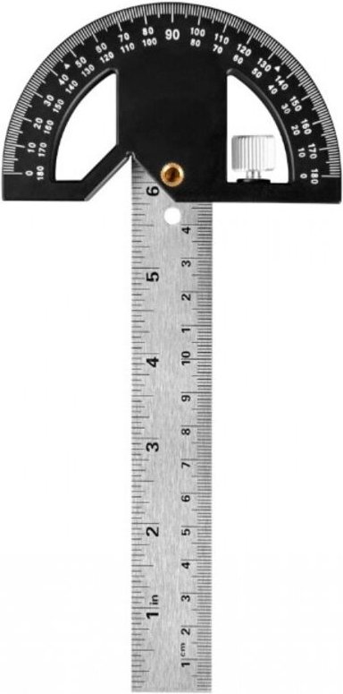 Csparkv - Winkelmesser, Tischler-Markierungs- und Messlineal, Tischler-Lineal-Werkzeug aus 304 mm Edelstahl, Winkelsuche...