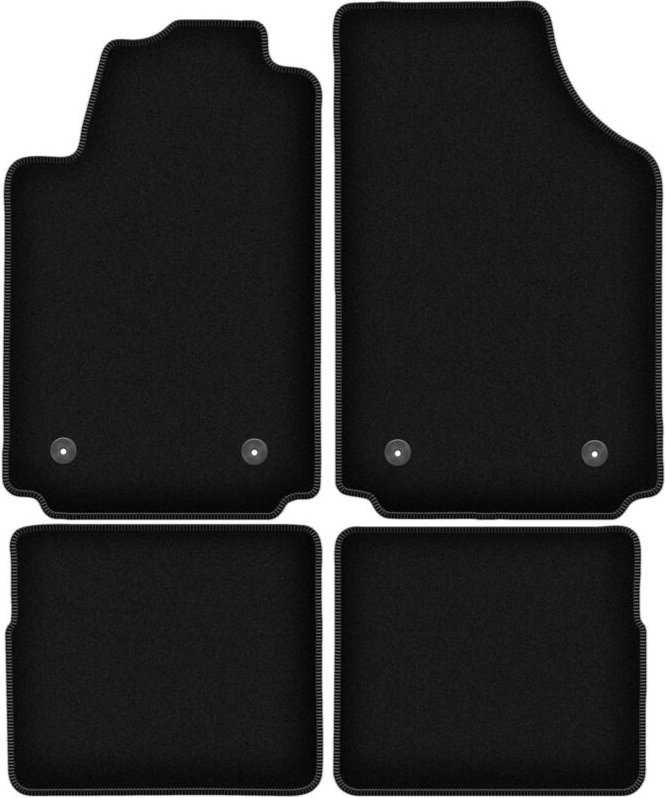 BASIC schwarze Veloursmatten für: Audi A2 Fließheck (2000-2005)