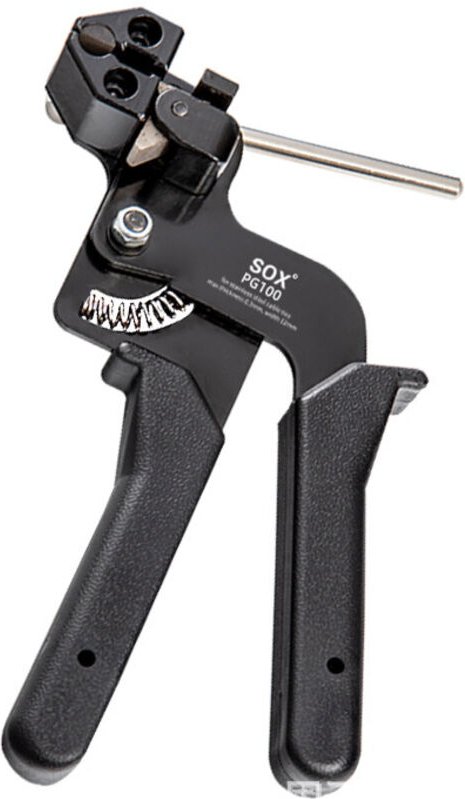 Kabelbinderzange aus Edelstahl, Kabelbinderwerkzeug aus Edelstahl mit Schneidfunktion, Anziehwerkzeug für Kabelbinderpis...