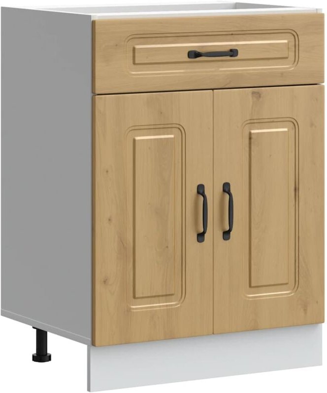 Küchenunterschrank Kalmar Artisan-Eiche Holzwerkstoff Vidaxl