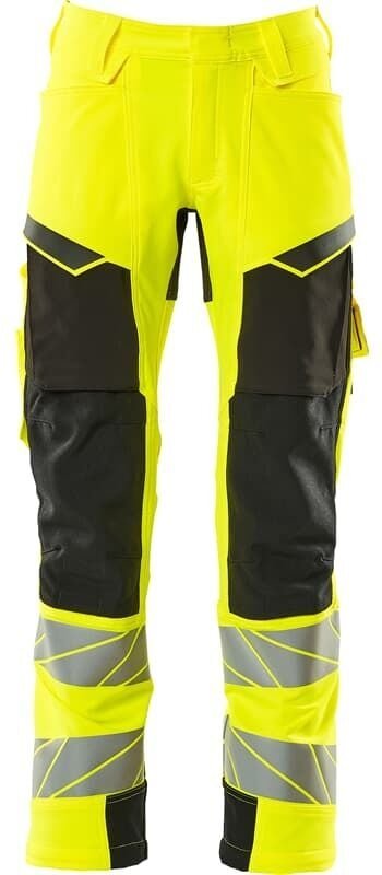 Hose mit Knietaschen 19079-511-1709 Gr. 82C60 hi-vis gelb/schwarz - Mascot