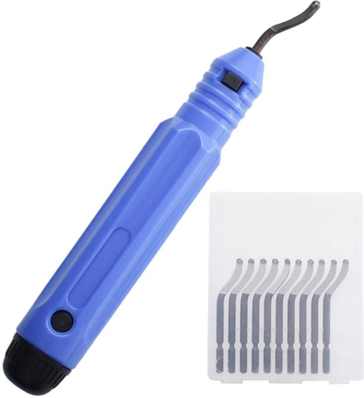Entgratungswerkzeug, manuelles Entgratungswerkzeug, Handentgratungswerkzeug, um 360° drehbare Entgratungsklingen mit 10 ...