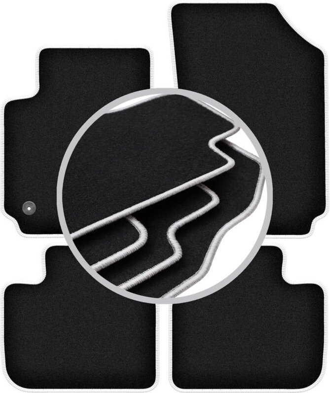 CARLUX-SILVER Autofußmatten für: Citroen C4 Cactus II Crossover (2018-)