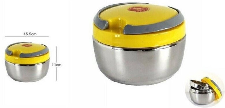 Trade Shop Traesio - Trade Shop - hermetischer lebensmittelbehälter 800 ml edelstahl abs lunchbehälter -