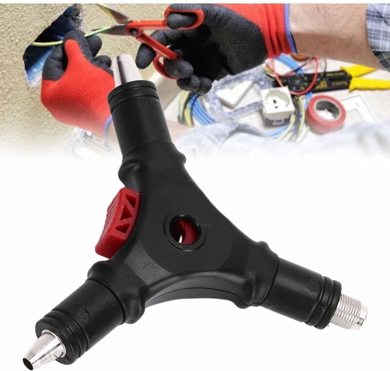 Aougo - F-Stecker-Abisolierzange, Kompressionswerkzeug, 4-in-1-Koaxialkabel-Abisolierwerkzeug, F-Stecker-Installationswe...