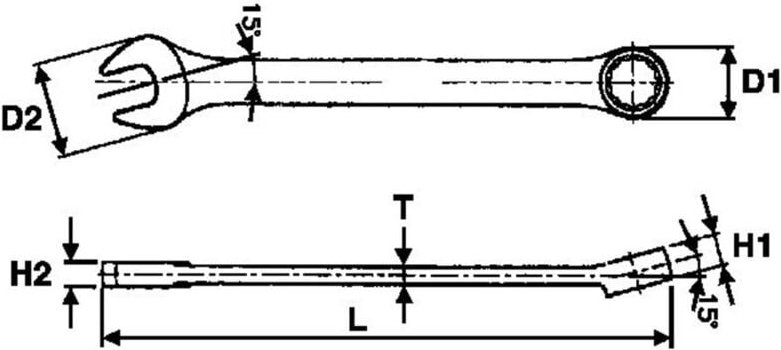 Thumbnail - Ring-Maulschlüssel, 30mm Tengtools 600530