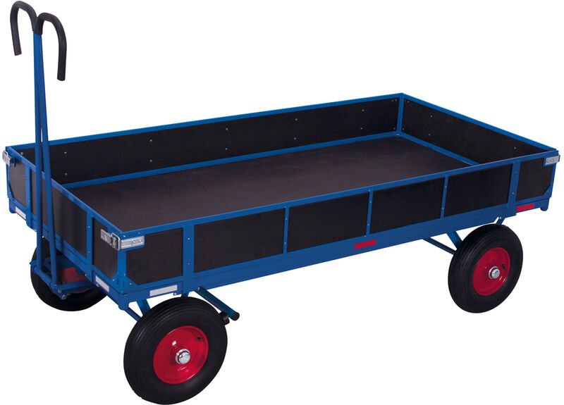 VARIOfit Handpritschenwagen mit Bordwand und Vollgummibereifung 1985x980mm
