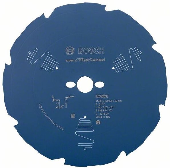 Bosch Kreissägeblatt Expert for Fibre Cement, 305 x 30 x 2,4 mm, 8 Zähne