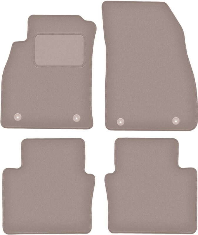 Beige Veloursmatten für: Saab 9-5 II NG Limousine, Kombi, Liftback, Fließheck (2010-2012)