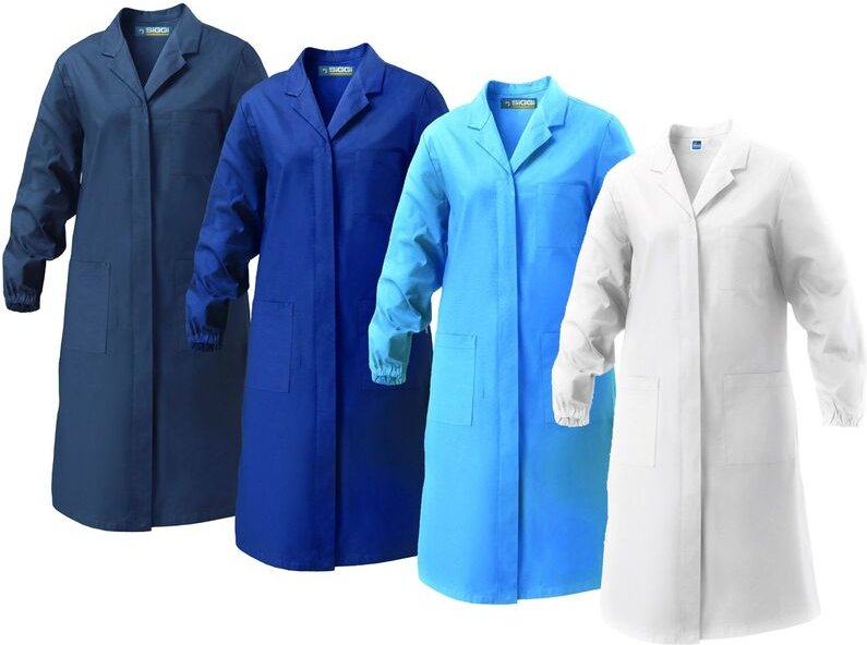 Thumbnail - Carla Damen Arbeitskittel - l - Weiß - Siggi