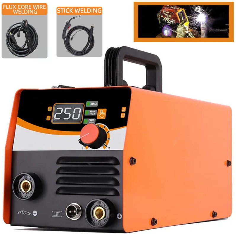 Trade Shop Traesio - Trade Shop - mig-drahtschweissgerät ohne gas 120A mma-funktion für 1KG-SPULE -