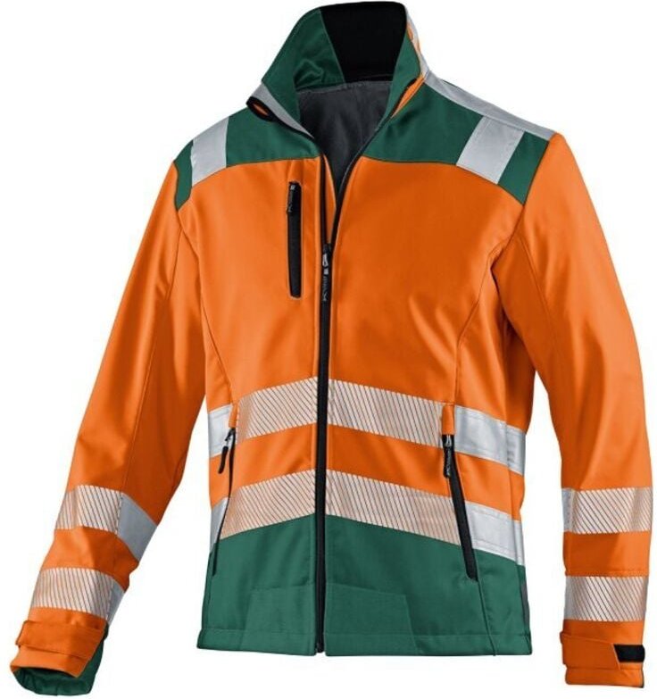 Kübler Jacke reflectiq Softshell psa 2 warnorange/moosgrün Gr. xl
