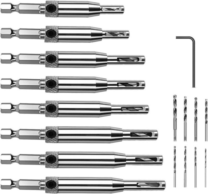 16 stücke Tür Scharnier Bohrer Bits Professionelle DIY Präzise Bohren Bits