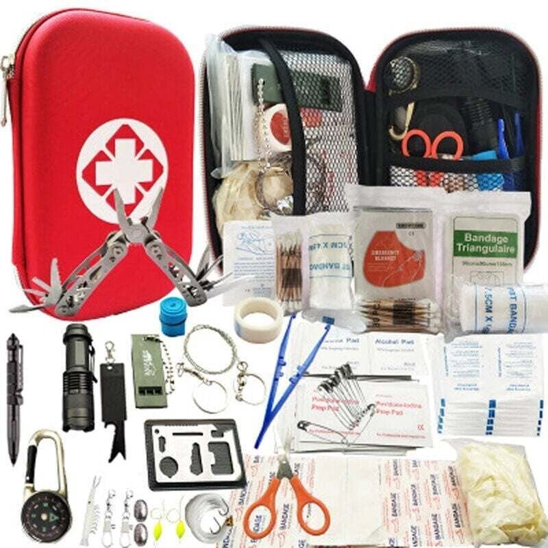 Thumbnail - Notfallset – Survival-Erste-Hilfe-Set, Survival-Ausrüstungsset, taktische Tasche, Outdoor-Ausrüstung, Notfall-Trauma-Tas...