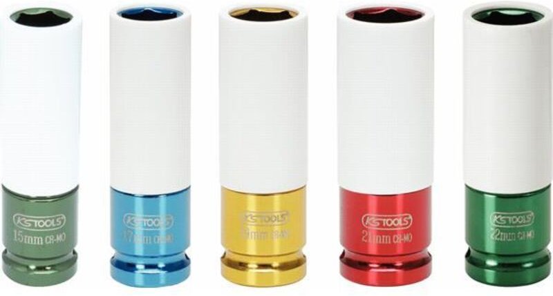 Ks Tools 1/2 Alu-Felgen Kraft-Stecknuss-Satz, 5-tlg